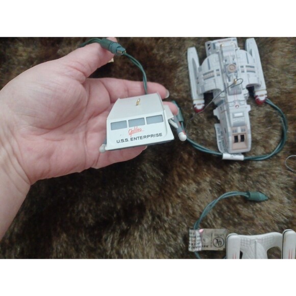 Star Trek Star Ship Lot Of 4 Hallmark Christmas Ornaments 90's - Picture 9 of 9